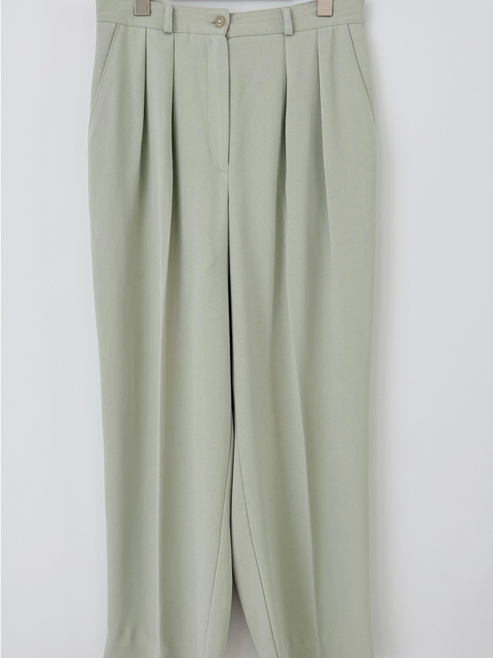 Vintage Laura Petites sage green trousers - Picture 3 of 7
